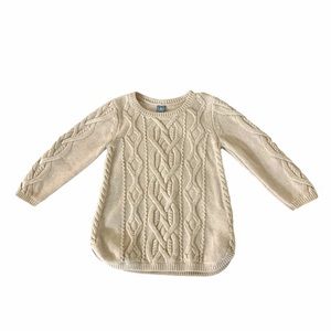 Baby Gap 3T Cable Knit Tunic Sweater